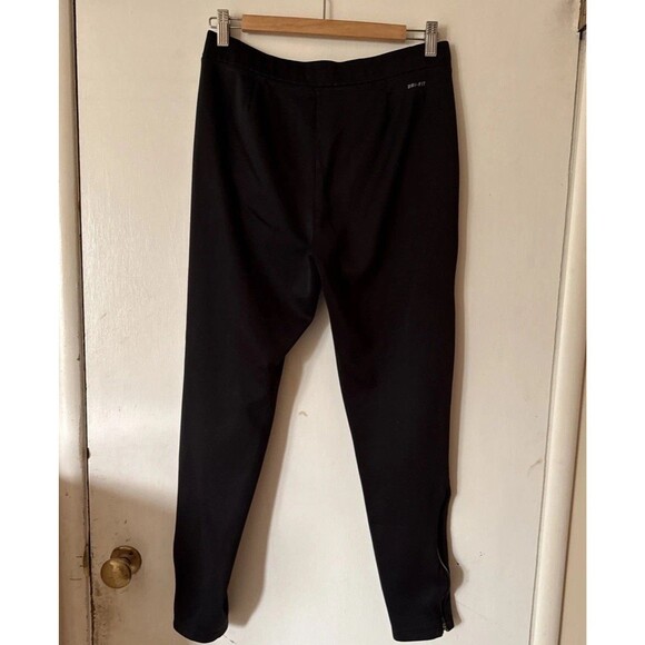 Nike Running Pants Black Dri-Fit Drawstring Zip Ankle Gym Track | Mens Small - Picture 4 of 12